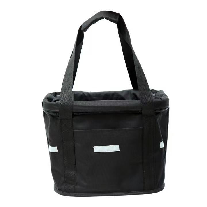 Detachable Waterproof Bike Handlebar Basket Front Bicycle Pet Carrier Frame Bag 33x28x24cm