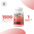 thumbnail image 6 of Apple Cider Vinegar Capsules 4-in-1 Formula - with Garcinia, Turmeric & Cayenne - 1500mg, 90 Capsules - Metabolic Support, Gut Health - Non-GMO, Gluten Free Supplement, 6 of 9