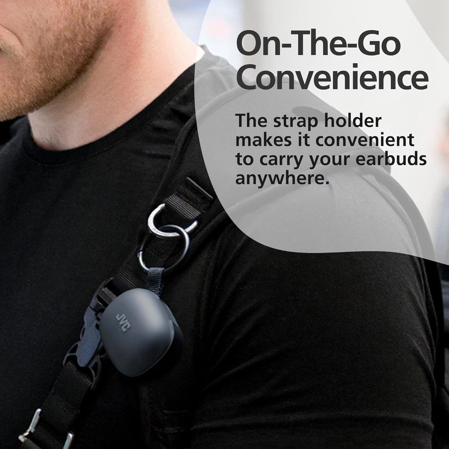 JVC Gumy Premium True Wireless Earbuds Noise Cancelling, Bluetooth 5.4 Headphones 26H Battery, ANC Ambient Mode, Gaming Low Latency, USB-C Case