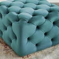 thumbnail image 5 of Modway Amour Tufted Button Square Performance Velvet Ottoman in Sea Blue, 5 of 8