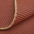 thumbnail image 5 of Feizy Theo Modern Solid, Red/Tan, 5' x 8' Area Rug Reversible Stain Resistant Fade Resistant Casual Design Carpet for Living Dining Bed Room, 5 of 8
