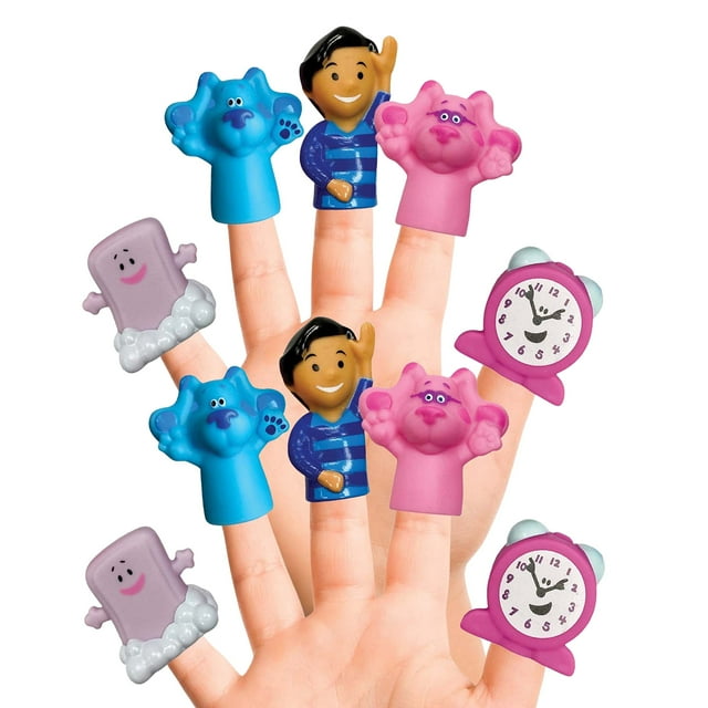 Bath Finger Puppets ¡Clues & You de Nickelodeon Blue! 10 unidades
