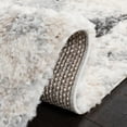 thumbnail image 5 of SAFAVIEH Berber Kayleah Abstract Shag Area Rug, 6'7" x 6'7" Round, Grey/Ivory, 5 of 8