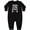 AB-Black, variant on Daddy Gym Buddy Workout Fitness Baby Fleece Romper