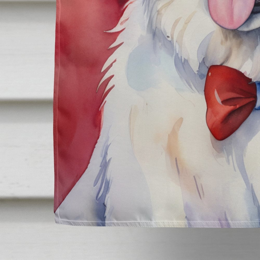 Great Pyrenees Patriotic American House Flag 28 in x 40 in
