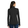 thumbnail image 2 of Sport-Tek Ladies Sport Wick Textured Colorblock 1/4 Zip Pullover-3XL (Black/ Iron Grey), 2 of 6