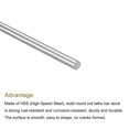 thumbnail image 3 of Uxcell Round Steel Rod, Lathe Bar Stock Tool, for Shaft Gear,DIY Craft,4 x 250mm, 3 of 4