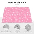 thumbnail image 3 of Fuzoiu Snowflake pink backgrounds Print Absorbent, Reversible Microfiber Dish Drying Mat for Kitchen, Dish Drying Pad for Dishes, Utensils, Pots and Pans, Extra Large 18 Inch x 24 Inch, 3 of 7
