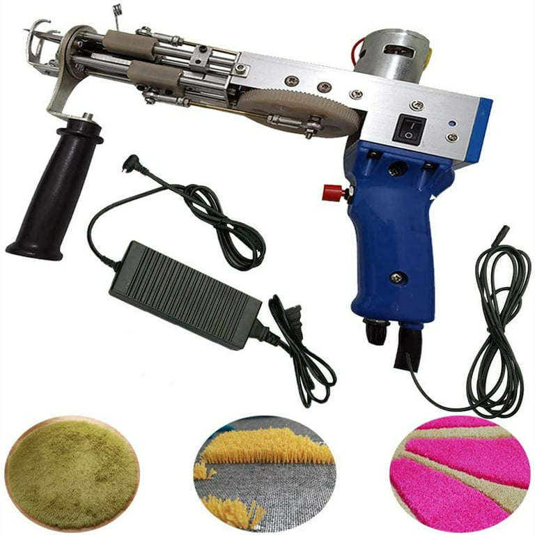 YNITJH Tufting Gun,Carpet Embroidery Machines 2 in 1 Cut Pile/Loop Pile  Tufting Gun Flocking Machine,Carpet Loom,for Beginners Rug Gun Machine  Starter