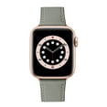 thumbnail image 3 of WFEAGL Genuine Leather Business Replacement Apple Watch Band 42mm 44mm 45mm Grey/Rose Gold, 3 of 6