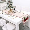 thumbnail image 3 of Ventas promocionales Camino de mesa navideño, 70 pulgadas x 14 pulgadas Camino de mesa bordado de arpillera para mesa y cocina para decoración navideña (Ch, 3 of 4