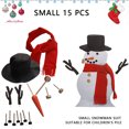 thumbnail image 2 of Christmas Snowman Decorating Making Kit Toys Outdoor Kids For Christmas Winter Holiday Party Decoration Funny Toys 55 65 75 85 Cm 12er Pack 60 X 60cm, 2 of 4