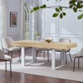 thumbnail image 4 of Joaxswe Large Dining Table for 4-8 People, Farmhouse Kitchen Dinner Table, Rectangular Wood Tables for Dining Room, Kitchen, or Home, 4 of 8