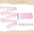 thumbnail image 2 of 3m Ostrich Feather Trim Fringe Craft 13cm Plumes Feathers with Satin Ribbon Tape Ornament Accessories for DIY Dress Sewing Clothes Accessories Costumes Decoration Pink, 2 of 9