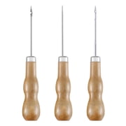 BOOYOU Wooden Handle Shoes Repairing Awl Leather Shoe Sewing Cobbler Tool DIY Craft