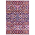 thumbnail image 4 of SAFAVIEH Madison Patton Geometric Area Rug, Fuchsia/Multi, 4' x 6', 4 of 7