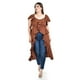 thumbnail image 1 of Blusa larga con volantes Roman Fashion/ Tallas Extras, 4370 (Chedron) cafe 38, 1 of 5