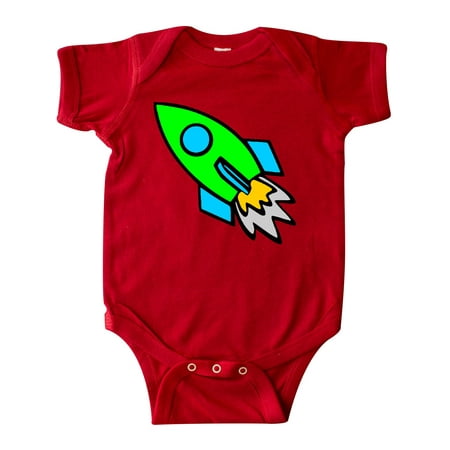 

Inktastic Cute Green Rocket Gift Baby Boy or Baby Girl Bodysuit