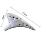 thumbnail image 2 of black Ocarina de 12 agujeros con forma elegante, Ocarina de cerámica en Alto C, Ocarina moteada, aprendizaje para principiantes, regalo de Navidad azul, 2 of 2