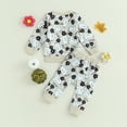 thumbnail image 4 of Fortune Halloween Clothes for Baby Girl Pumpkin Ghost Sweatshirt Sweatpants 2Pcs Fall Set, 4 of 8