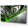thumbnail image 2 of Fractal 3D Green Silver Stripes, 2 of 3