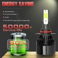 thumbnail image 6 of 6000K White 6x 9005 H7 Headlight & H11 Fog Light LED Combo Bulbs C6, 6 of 12