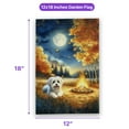 thumbnail image 5 of Hello Fall Maltese Enjoys Warm Campfire Autumn Night Bright Moon Garden Flag 12x18in Double Sided Maltese Dog Lover Gifts Idea Outdoor Decor - 01008, 5 of 5