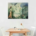 thumbnail image 2 of COMIO Salvador Dali Surreal Canvas Art Poster Spring Artworks Picture Print Poster Wall Art Painting Canvas Gift Decor Home Posters Decorative 20x16 inch, 2 of 4
