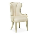 thumbnail image 4 of Michael Amini Villa Cherie Fabric Desk Chair in Pearl Ivory/Chardonnay, 4 of 15