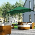 thumbnail image 2 of Outsunny Parasol de Patio Offset 8,5 Pi Rotation 360° Cantilever Vert, 2 of 10