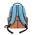 thumbnail image 2 of Xoenoiee Basketball Ice Cream Drip Print Backpack Daypack for Boys Girls, Large Capacity 17 Inch School Bag Lightweight Portable Knapsack Shoulder Bookbag Rucksack Satchel for Student, 2 of 7