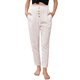 thumbnail image 4 of ABPHQTO Pantalones de mujer en mezcla de lino color albaricoque con bolsillos, 4 of 5