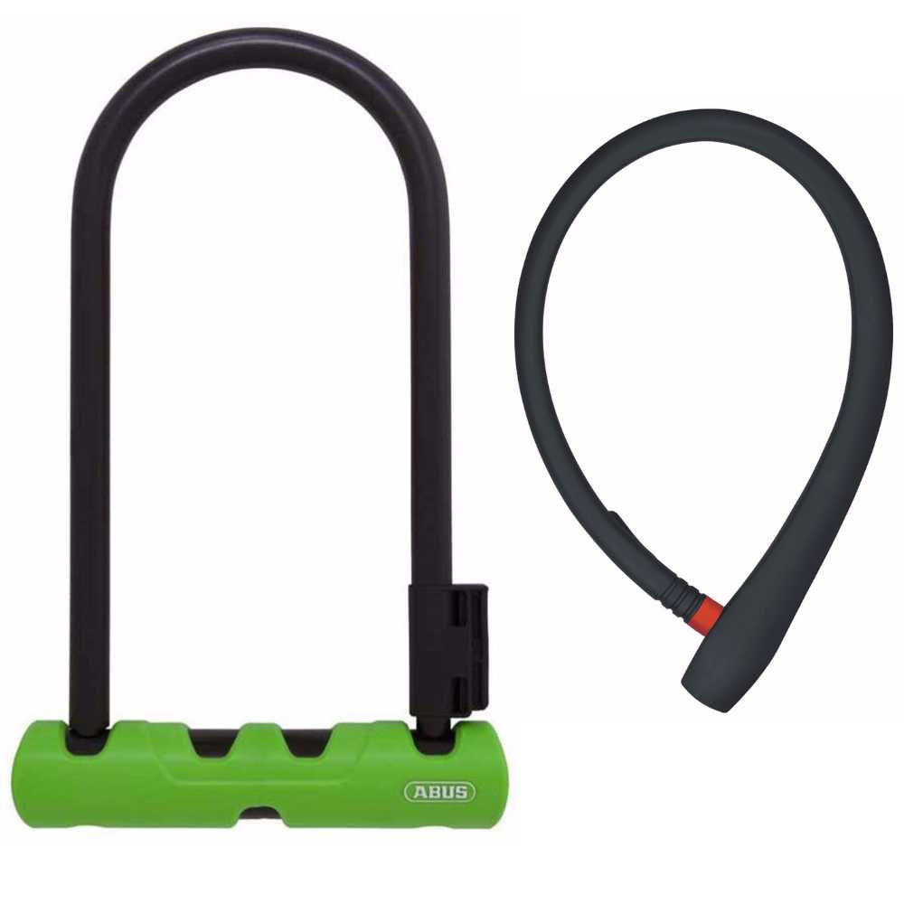 abus ultra 410 bike lock with cable