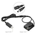 thumbnail image 4 of Batería ficticia 2X -E8 con cable adaptador USB de repuesto para banco de energía de CC LP-E8 para DSLR 550D, 600D, 650D y 700D, 4 of 8