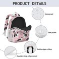 thumbnail image 4 of Border Collie Dogs with Flowers Backpack for School,Cute School Bag,Schoolbag with Adjustable Shoulder Straps & Padded Back,15"x11.42"x5.5", 4 of 6
