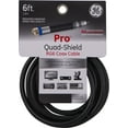 thumbnail image 6 of GE 6 ft. RG6 Quad Shield Coaxial Cable, In-Wall Rated, Full 1080P, 33528, 6 of 8