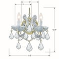 thumbnail image 7 of 4472-GD-CL-SAQ Crystorama Lighting Maria Theresa - Two Light Wall Sconce in Classic Style - 10.5 Inches Wide by 12.5 Inches High-Gold Finish-Swarovski, 7 of 7