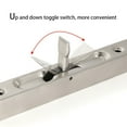 thumbnail image 3 of SENRISE Concealed Door Latch Stainless Steel Security Door Locks 10 Inch Black, 3 of 7