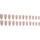thumbnail image 2 of 24 Pcs Almond Stick on Nails, Glitter Pink Press on Nails Medium Length, Stiletto Acrylic Gold Tip Fake Nails with Jelly Adhesive Tabs for Women Girls, 2 of 5