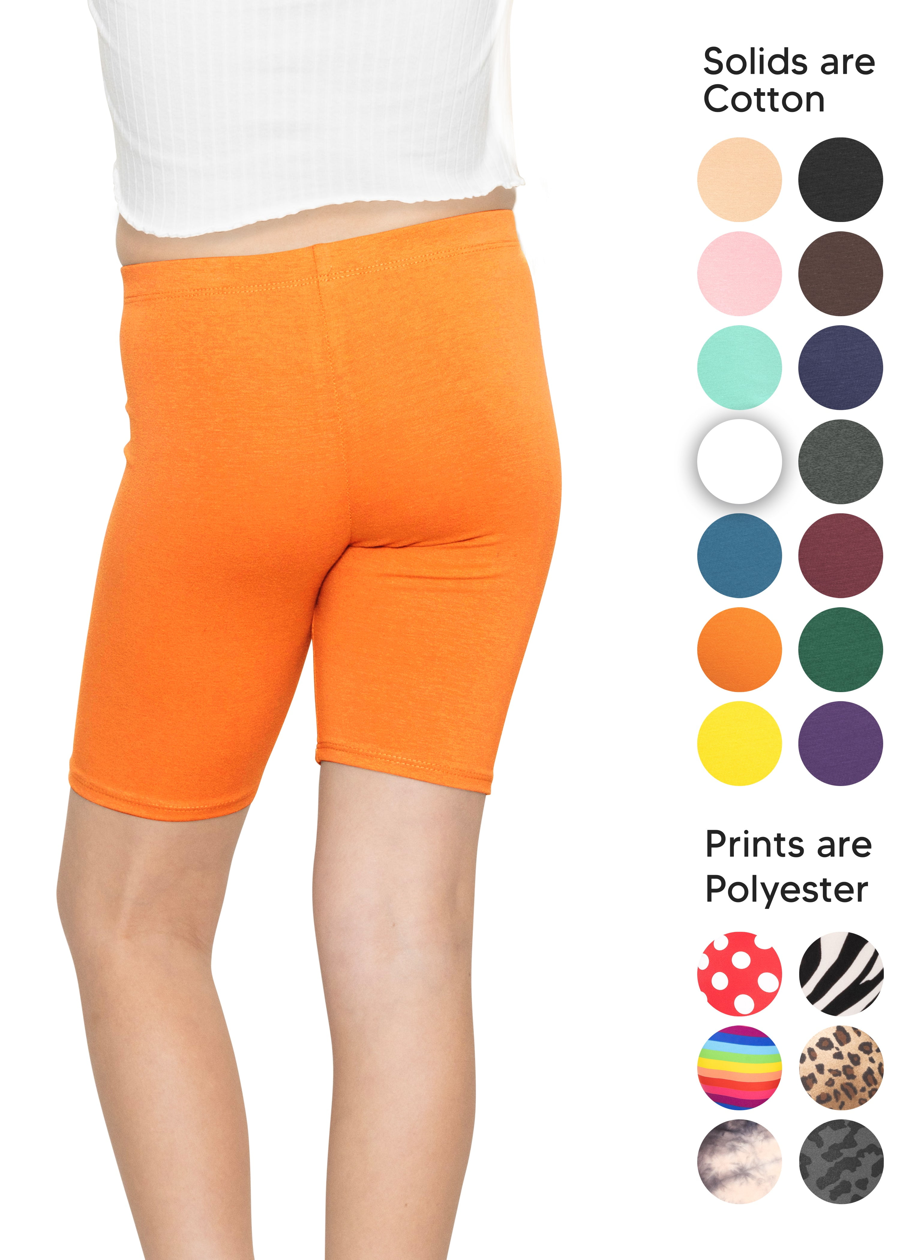 Stretch Is Comfort Girl's Cotton Biker Shorts | Child Size 2