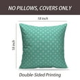 thumbnail image 2 of LALILO Throw Pillow Covers Aqua Dot Dot Polka Teal Turquoise Aqua Cushion Cover 18" x 18", 2040 Pack, 2 of 6