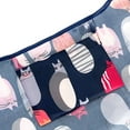 thumbnail image 3 of Wrapables Large & Small Foldable Tote Nylon Reusable Grocery Bags, Set of 4, Stylish & Cool Kitties, 3 of 6