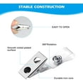 thumbnail image 3 of 5 Pcs Badge Holders and Metal Clips Clear Horizontal Name Tag ID Card Holder with Clip Waterproof ID Badge Holder with Metal Clips, 3 of 5