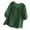 Green, variant on yunLCZ Ladies Blouse Discounted Linen Shirts For Women Summer 2025 Retro Embroidered 3/4 Sleeve Tops Loose Casual Boho Cute Blouses Trendy Office casual blouse with leggings