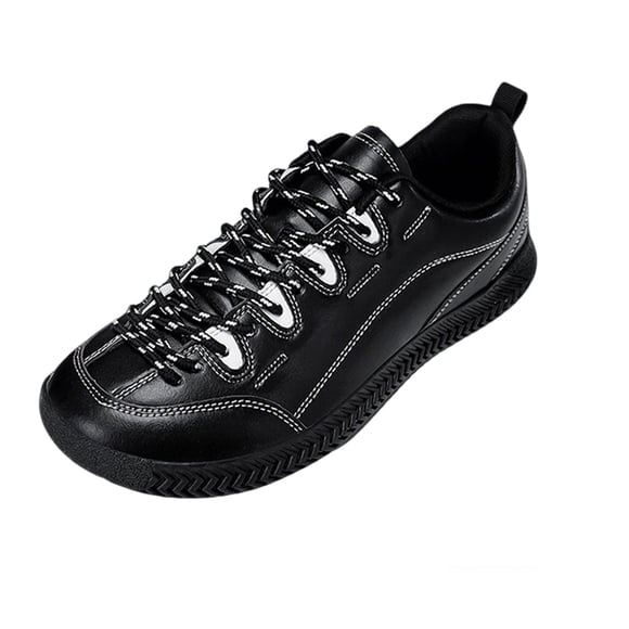 Shoes for Swollen Feet Men's and Women's Wide Fit Leather Waterproof Sneakers, Extra Wide Toe Box Motion Shoes for Hallux Valgus, Comfort Walking Shoes