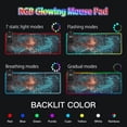 thumbnail image 5 of Wireless Charging Mouse Pad Large RGB Gaming Desk Mat 13 Light Modes Mousepad 35.4x15.7 Digital Map, 5 of 6