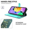 thumbnail image 3 of CoverON For LG K52 Case / LG K62 / LG Q52 Wallet Case, RFID Blocking Vegan Leather 6x Card Slot Holder Cover Flip Folio Phone Pouch, Almond Blossom Art, 3 of 6