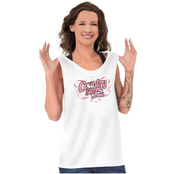 Country Strong Southwestern Cowgirl Tank Top Tee Shirt Women Brisco Brands S