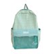 thumbnail image 1 of Con accesorios accesorios mochila ins nicho versión japonesa coreana mochila para estudiantes escuela primaria mochila pequeña a cuadros 2024 nueva 6222-PZ20240718015057 Verde, 1 of 9
