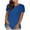 Dark Blue, variant on Admvng Summer Tops For Women Fashion Plus-Size Solid Loose Short Sleeve T-shirt Pullover S-4XL